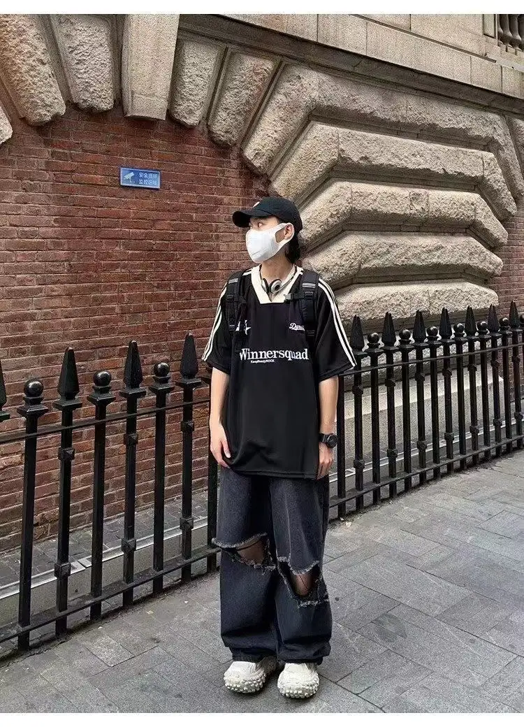 Men's Black Winnersquad V-Neck T-Shirt — feature 3