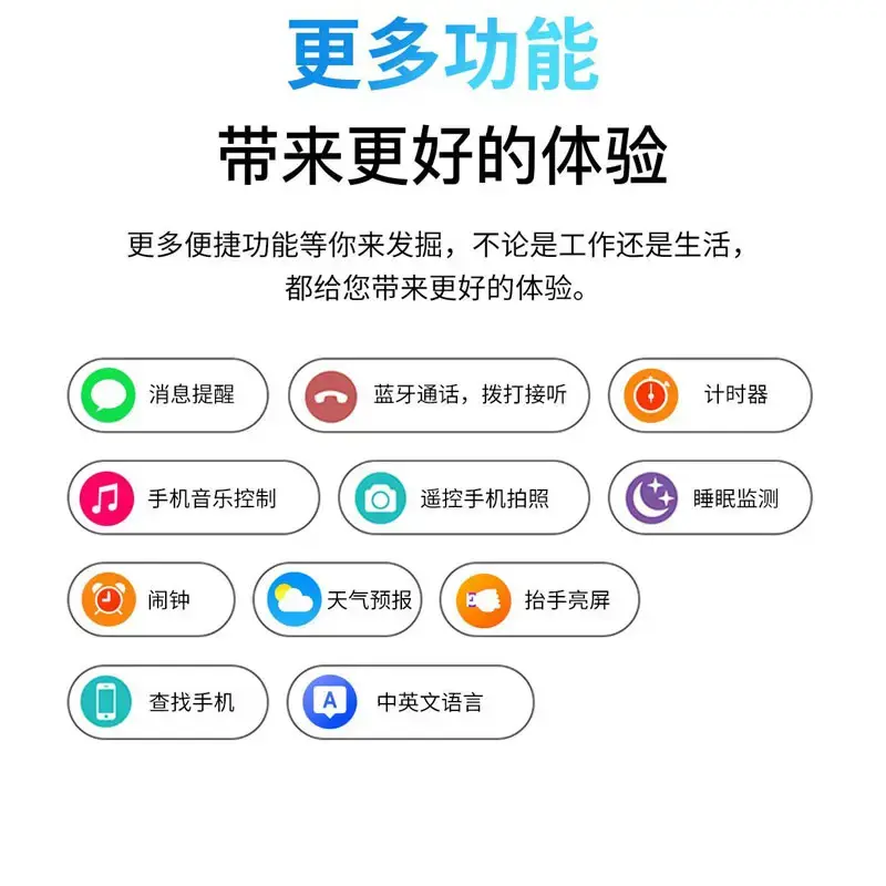 Smart Watch Multi-Language Heart Rate Blood Pressure Blood Oxygen Sleep Blood Sugar Assessment Call Watch Bracelet Cross-Border Dropshipping - Image 3