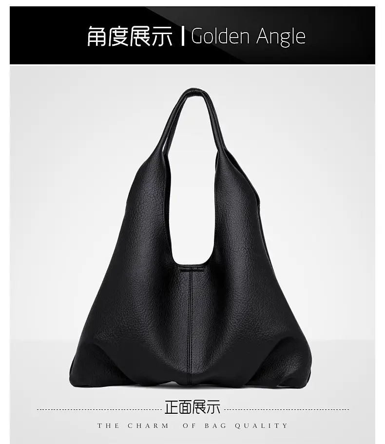 Black PU Leather Crossbody Bag for Women Large Capacity — feature 17