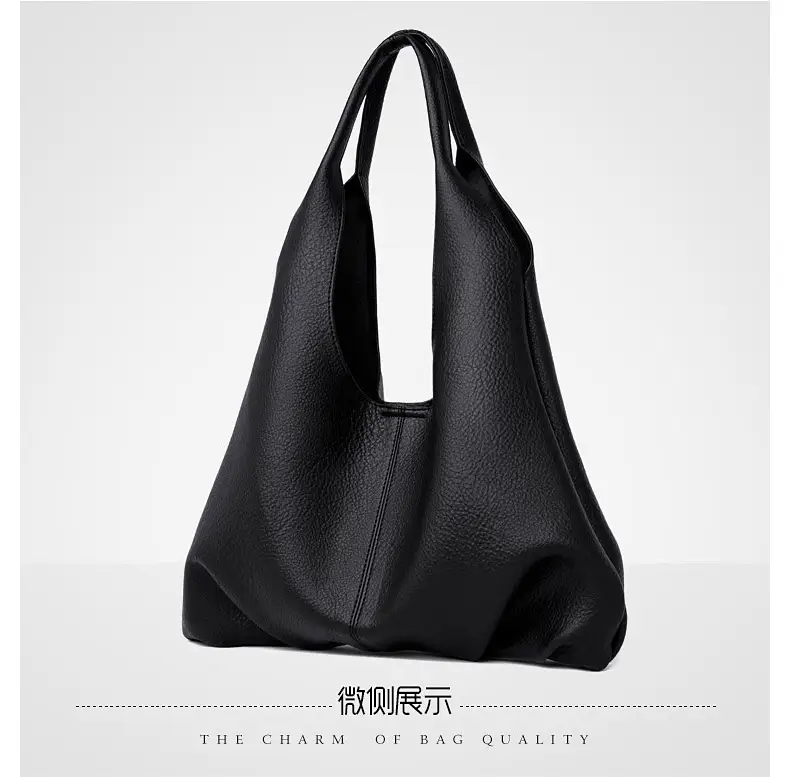 Black PU Leather Crossbody Bag for Women Large Capacity — feature 18