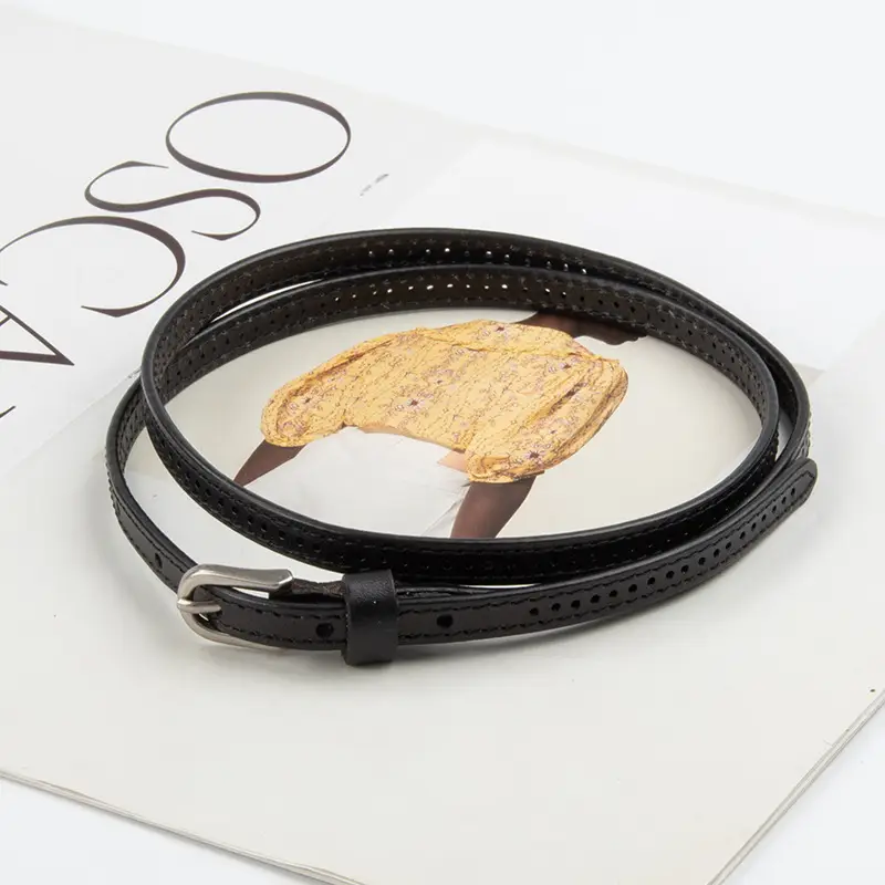 Women's Vintage Cowhide Belt with Cowboy Group - Image 12