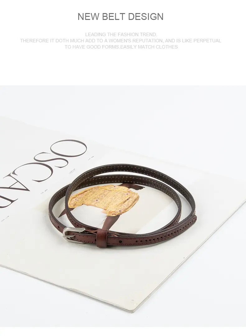 Women's Vintage Cowhide Belt with Cowboy Group ā feature 11