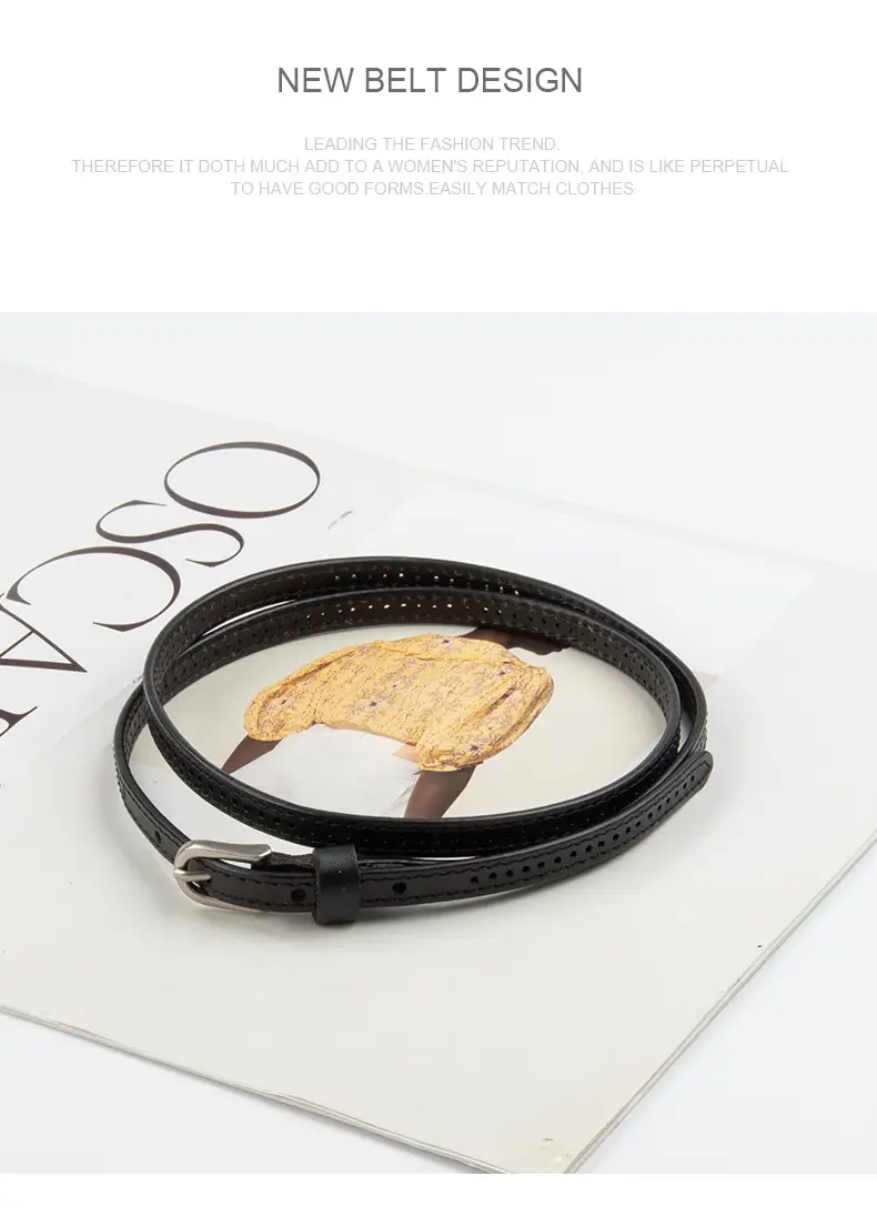 Women's Vintage Cowhide Belt with Cowboy Group ā feature 12