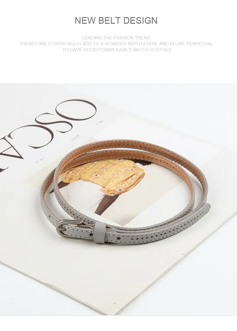 Women's Vintage Cowhide Belt with Cowboy Group ā feature 14