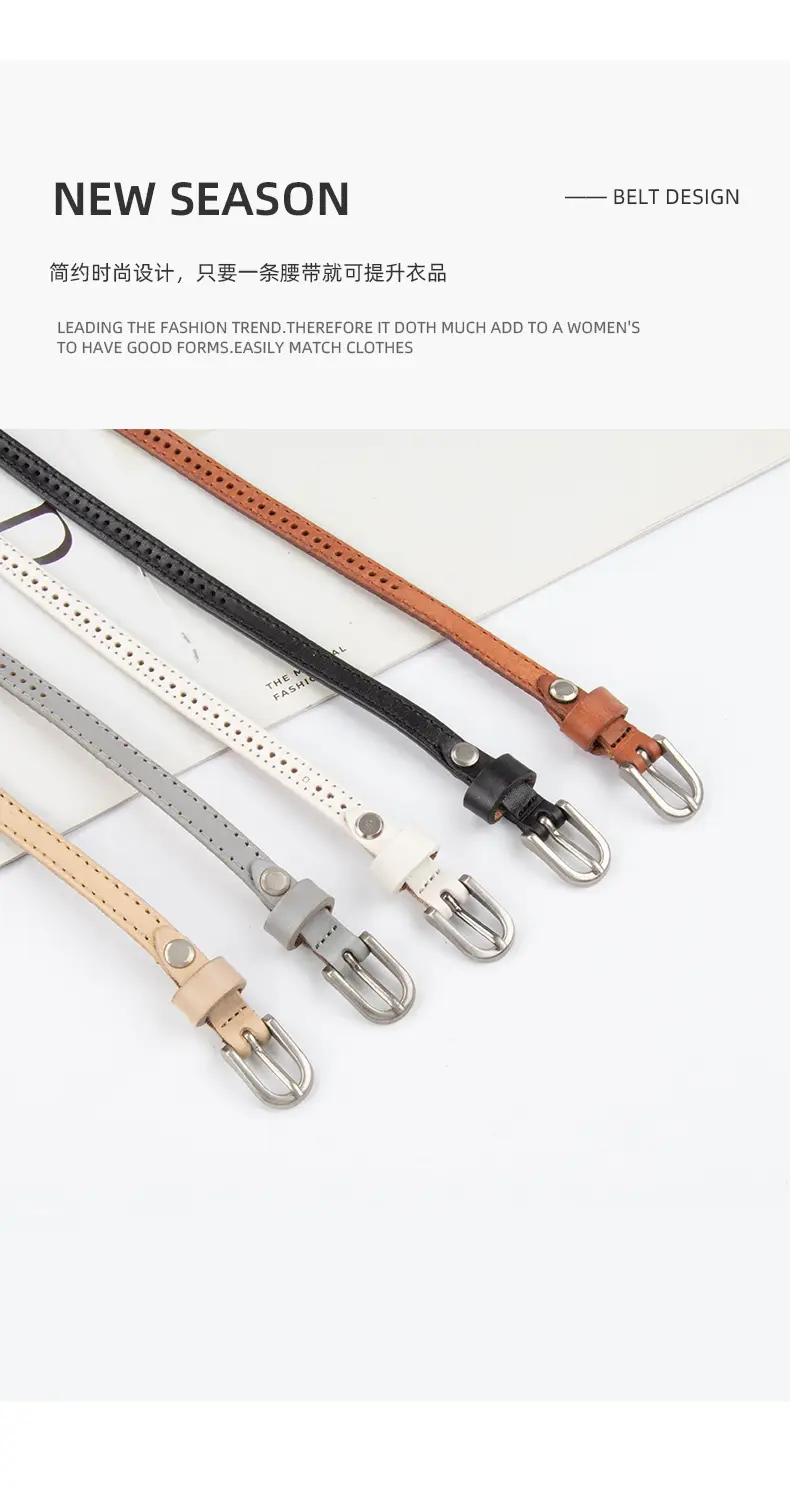 Women's Vintage Cowhide Belt with Cowboy Group ā feature 5