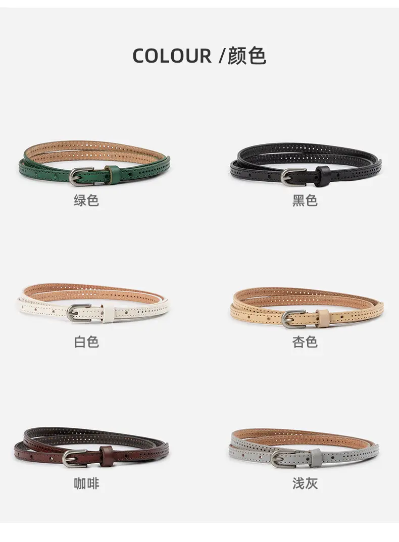 Women's Vintage Cowhide Belt with Cowboy Group ā feature 9