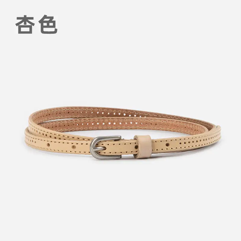 Women's Vintage Cowhide Belt with Cowboy Group - Image 6