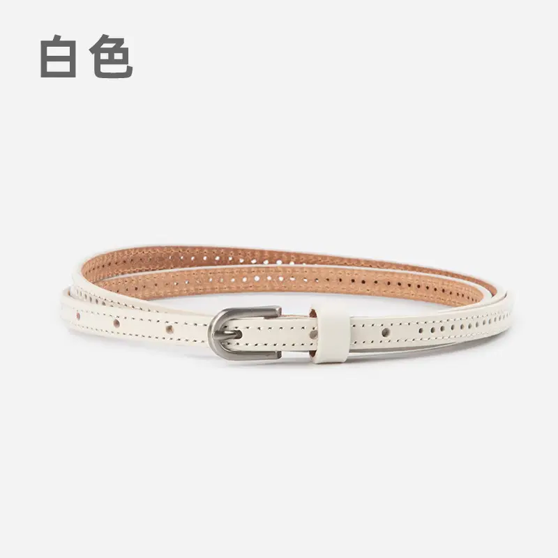 Women's Vintage Cowhide Belt with Cowboy Group - Image 8