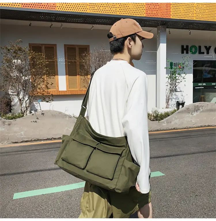 New Japanese Style Large Capacity Black Shoulder Bag — feature 10