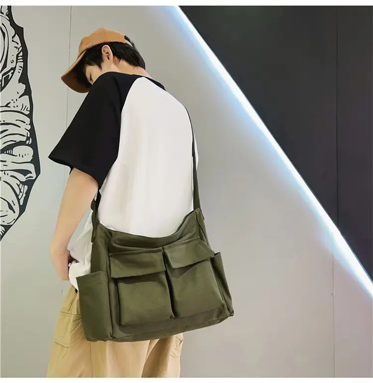 New Japanese Style Large Capacity Black Shoulder Bag — feature 13