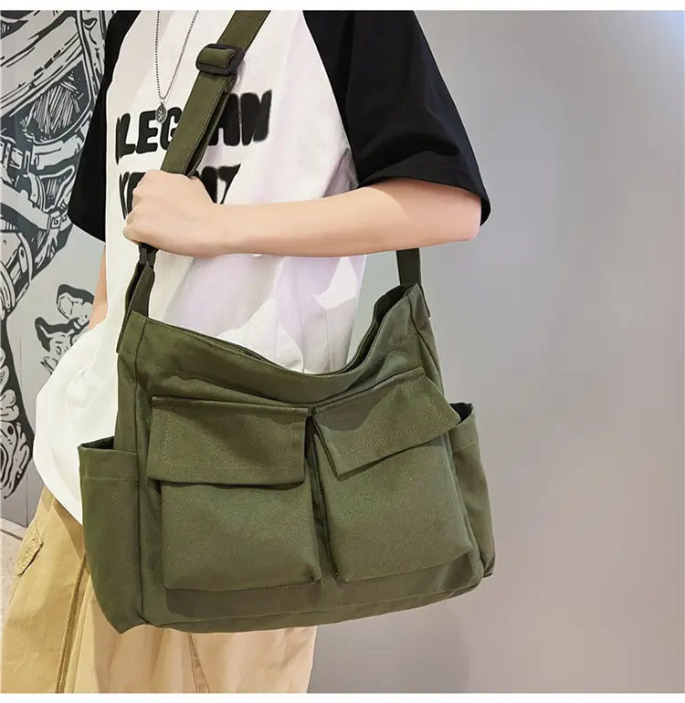 New Japanese Style Large Capacity Black Shoulder Bag — feature 14