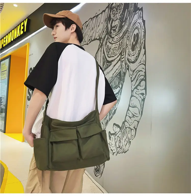 New Japanese Style Large Capacity Black Shoulder Bag — feature 15