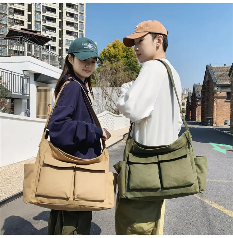 New Japanese Style Large Capacity Black Shoulder Bag — feature 16