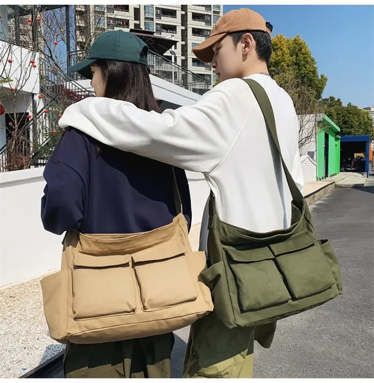New Japanese Style Large Capacity Black Shoulder Bag — feature 18