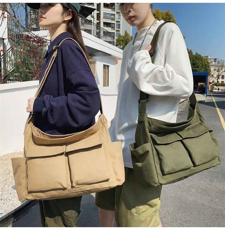 New Japanese Style Large Capacity Black Shoulder Bag — feature 19