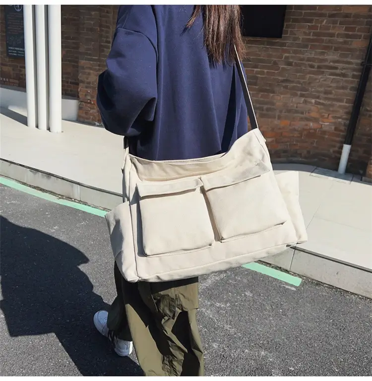 New Japanese Style Large Capacity Black Shoulder Bag — feature 26