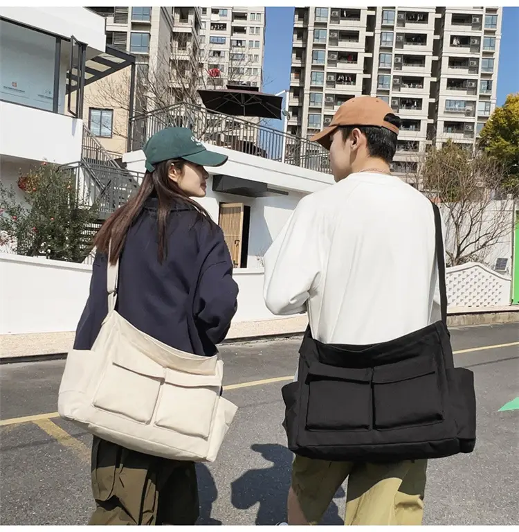New Japanese Style Large Capacity Black Shoulder Bag — feature 32