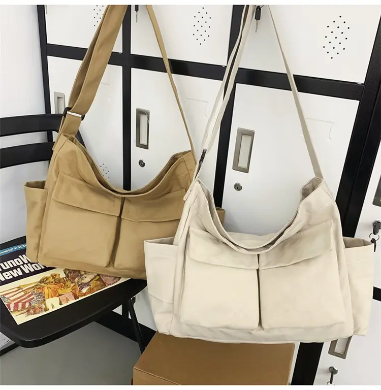 New Japanese Style Large Capacity Black Shoulder Bag — feature 54