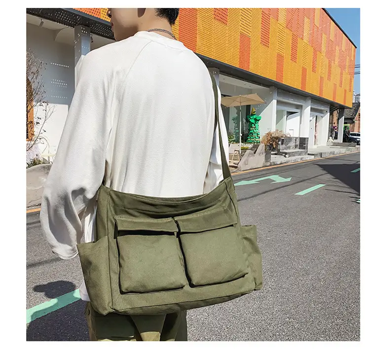 New Japanese Style Large Capacity Black Shoulder Bag — feature 7