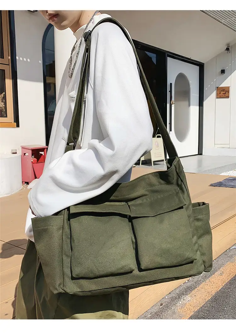New Japanese Style Large Capacity Black Shoulder Bag — feature 8