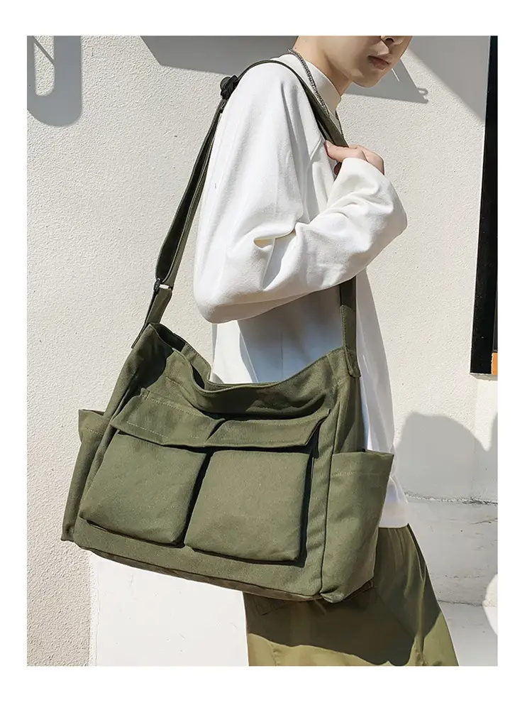 New Japanese Style Large Capacity Black Shoulder Bag — feature 9