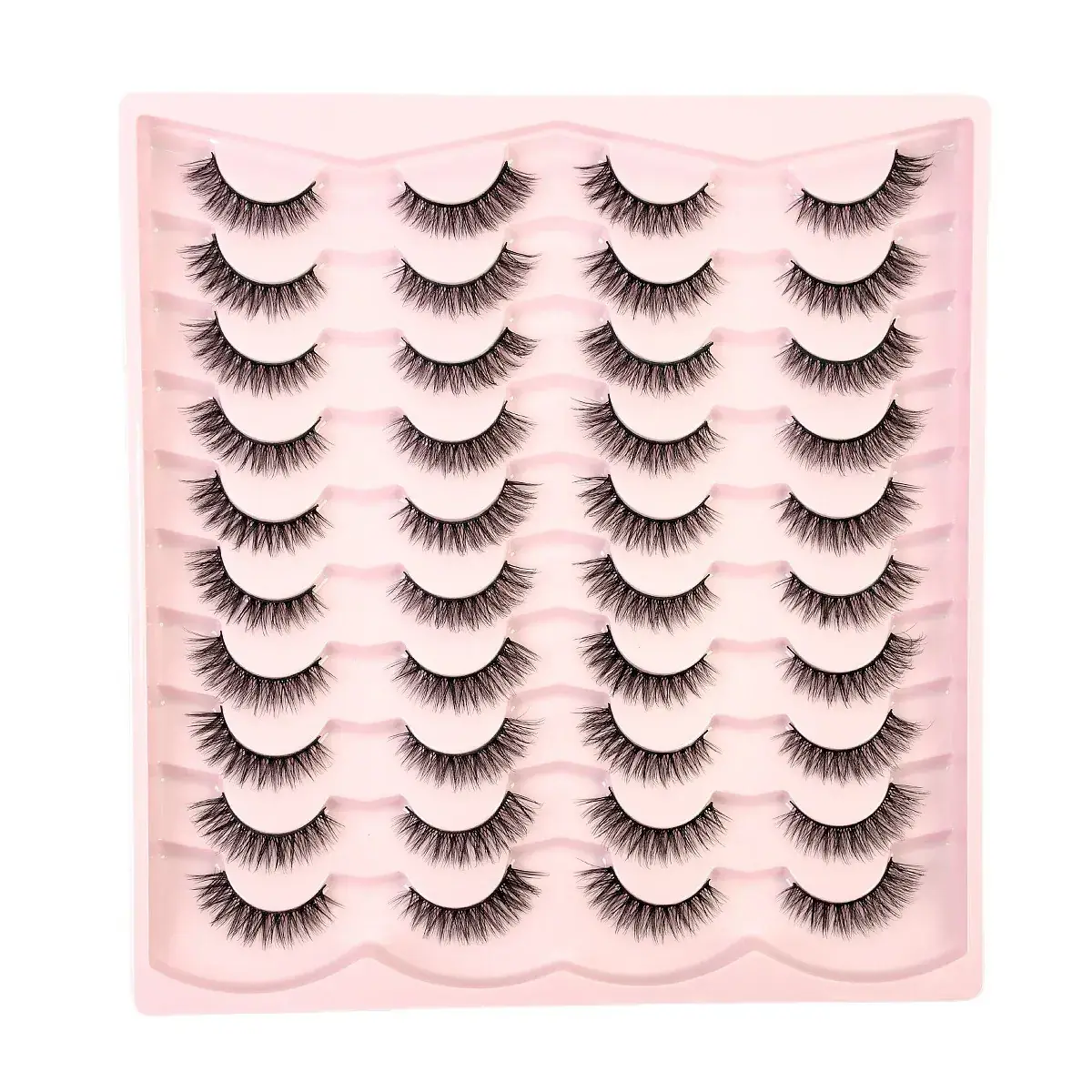 3D Chemical Fiber False Eyelashes 20 Pairs Flat Curling - Image 15