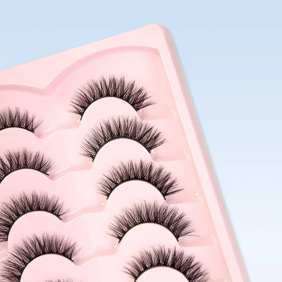 3D Chemical Fiber False Eyelashes 20 Pairs Flat Curling — feature 11