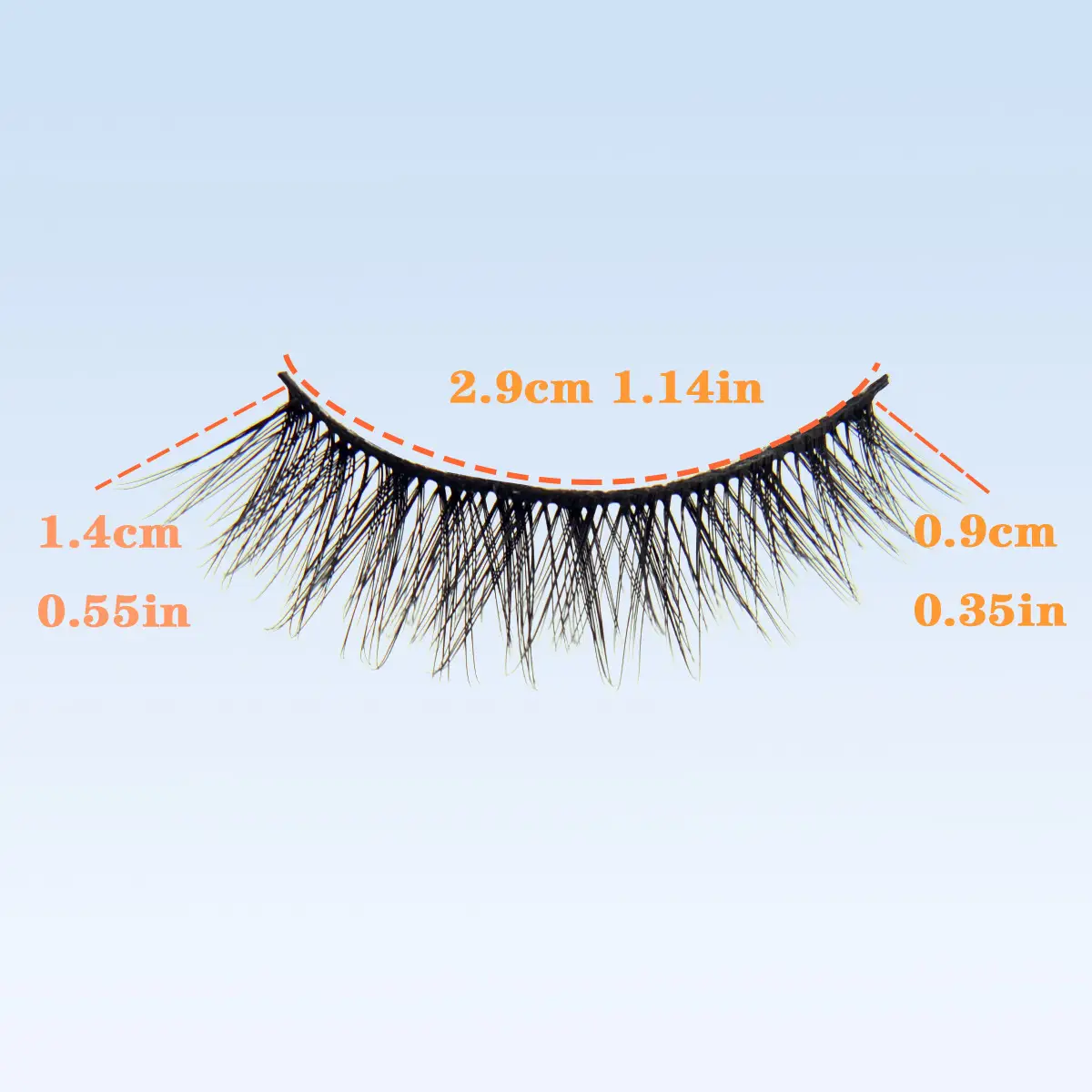 3D Chemical Fiber False Eyelashes 20 Pairs Flat Curling — feature 13
