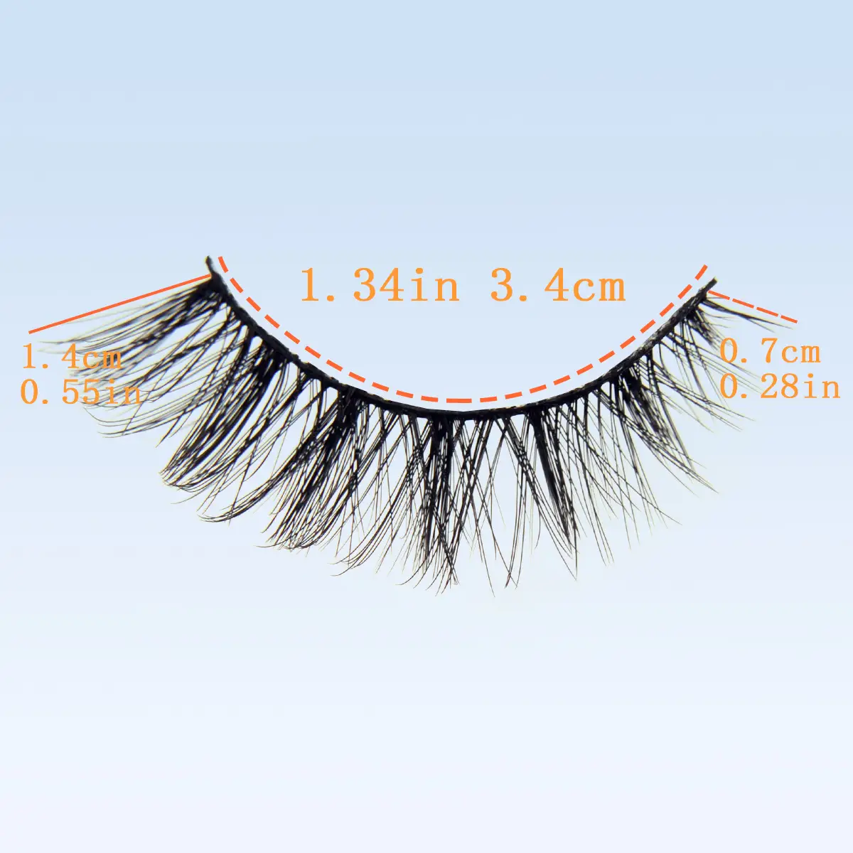 3D Chemical Fiber False Eyelashes 20 Pairs Flat Curling — feature 19