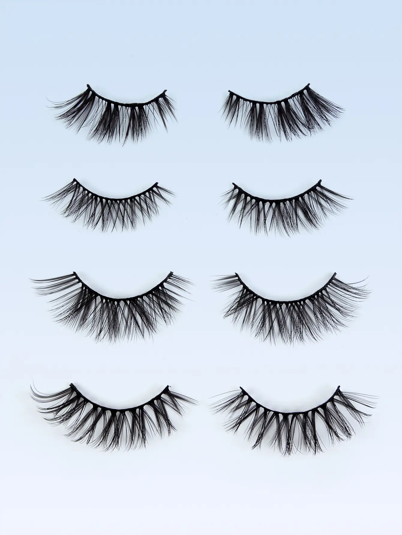 3D Chemical Fiber False Eyelashes 20 Pairs Flat Curling — feature 32