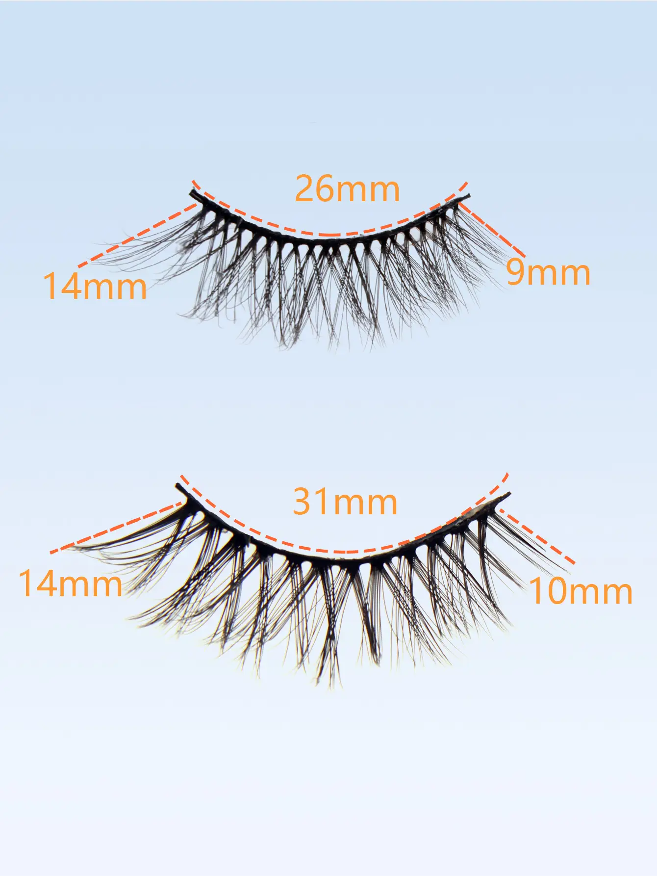 3D Chemical Fiber False Eyelashes 20 Pairs Flat Curling — feature 33