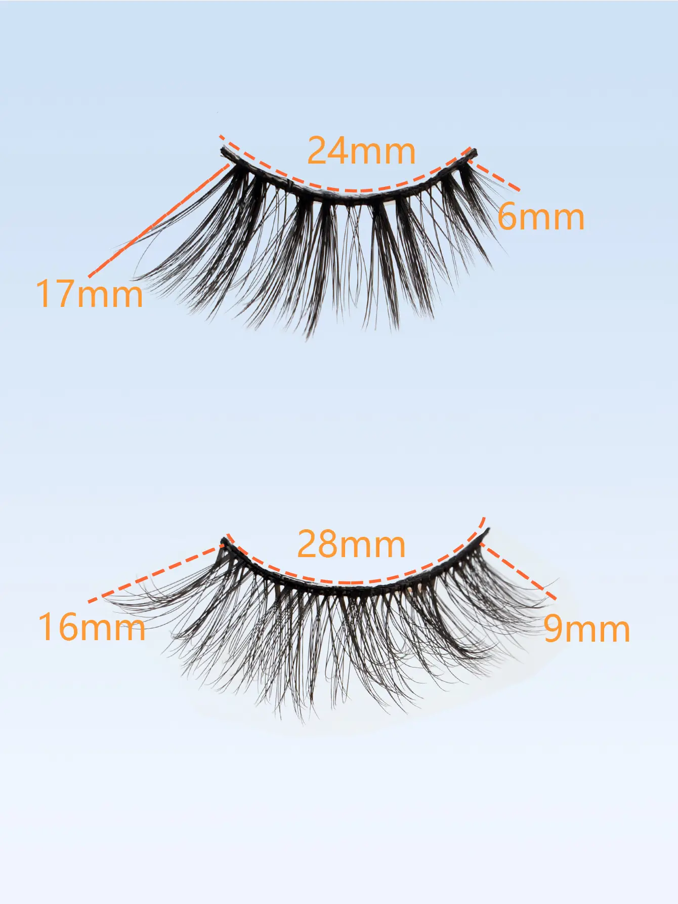 3D Chemical Fiber False Eyelashes 20 Pairs Flat Curling — feature 34