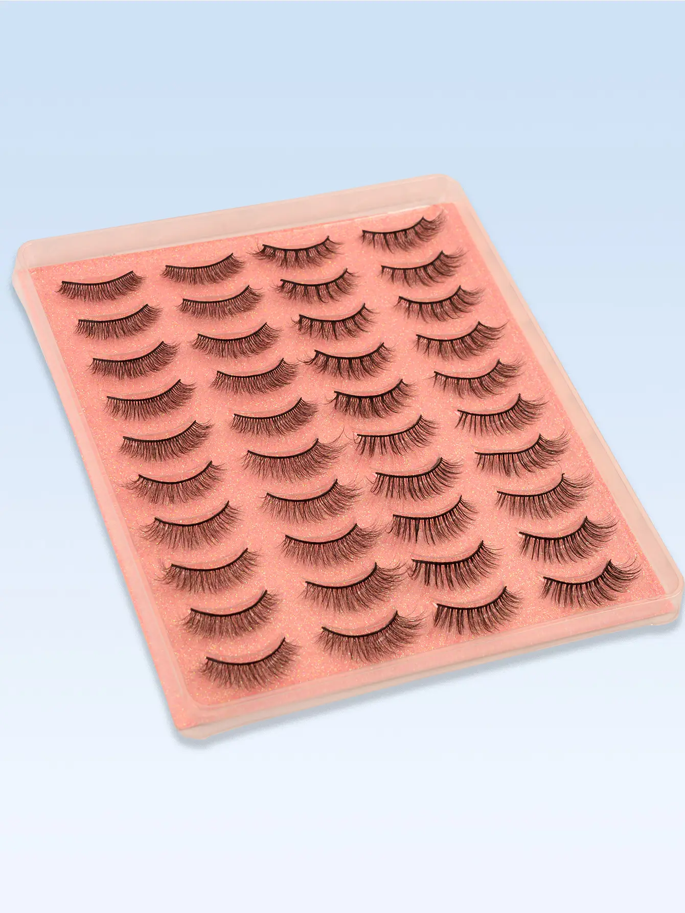 3D Chemical Fiber False Eyelashes 20 Pairs Flat Curling — feature 35