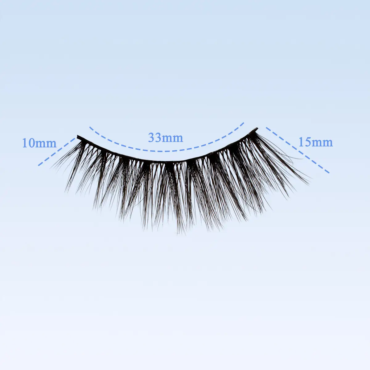 3D Chemical Fiber False Eyelashes 20 Pairs Flat Curling — feature 42
