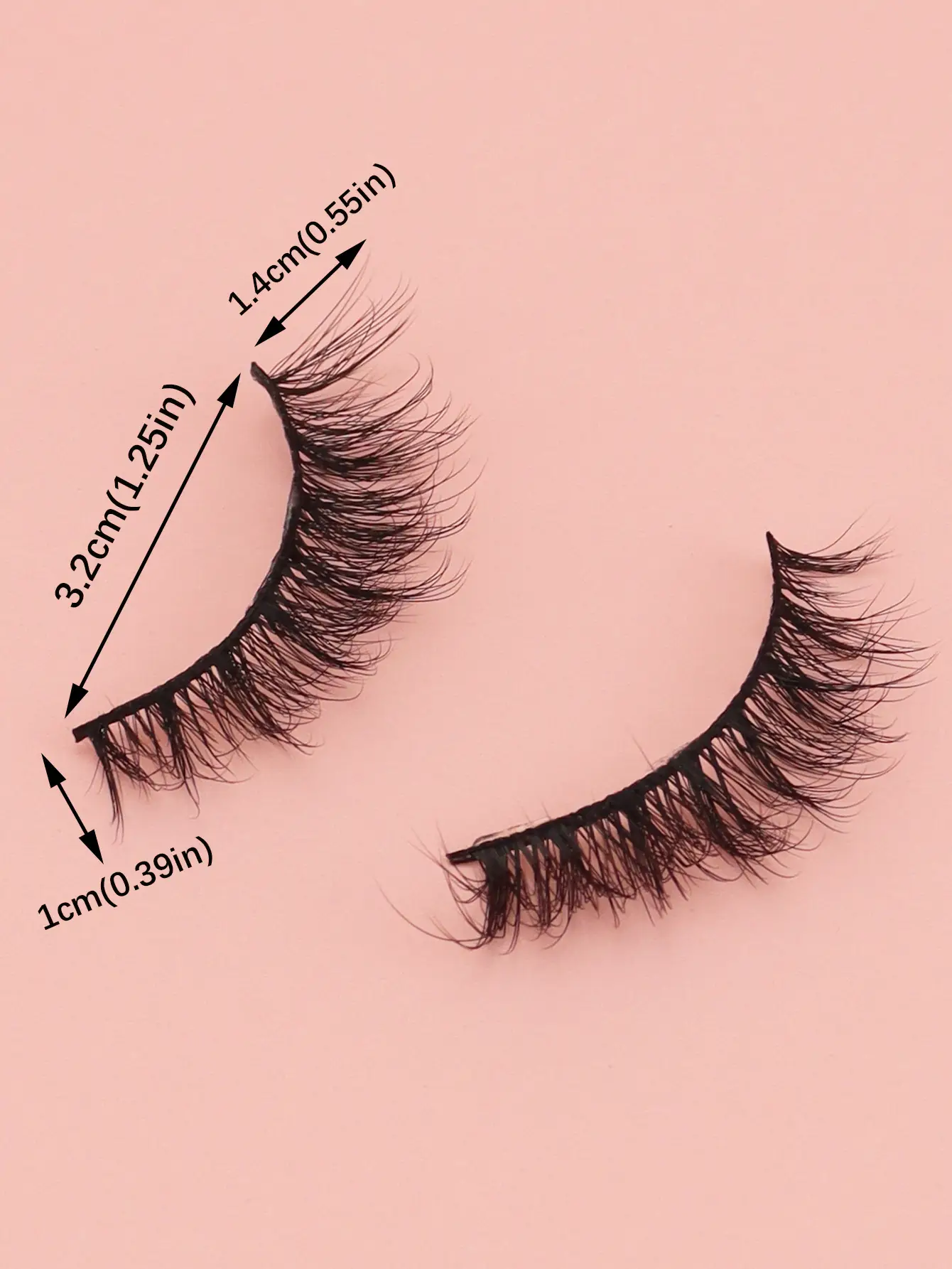 3D Chemical Fiber False Eyelashes 20 Pairs Flat Curling — feature 50