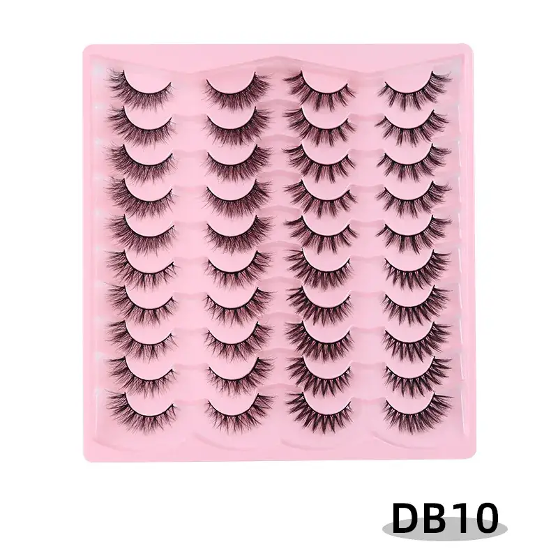 3D Chemical Fiber False Eyelashes 20 Pairs Flat Curling - Image 10
