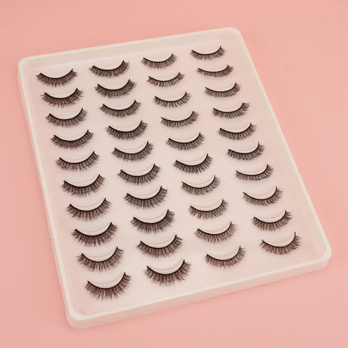 3D Chemical Fiber False Eyelashes 20 Pairs Flat Curling - Image 7