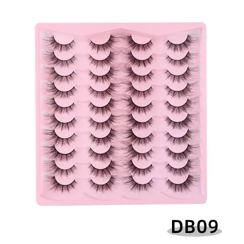 3D Chemical Fiber False Eyelashes 20 Pairs Flat Curling - Image 9
