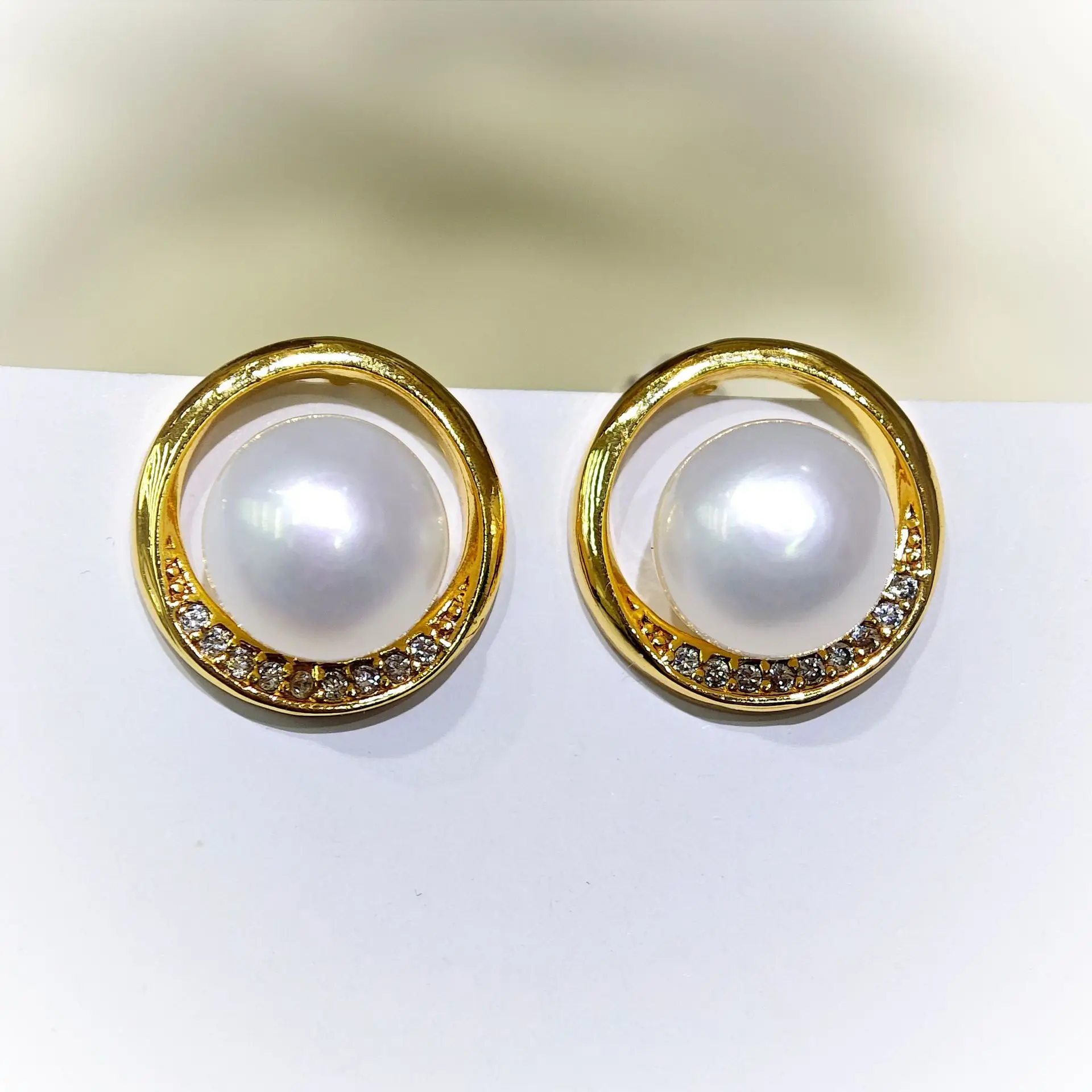 Zhuji Heart Pearl Earrings S925 Gold — feature 10