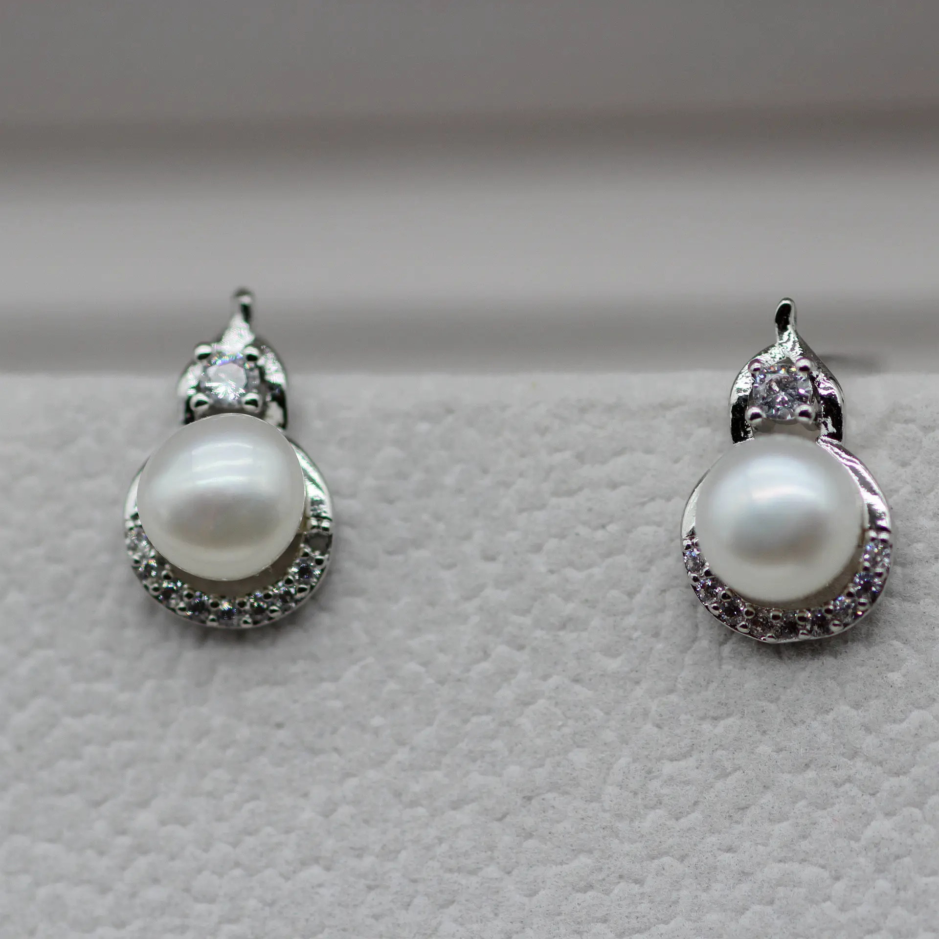 Zhuji Heart Pearl Earrings S925 Gold