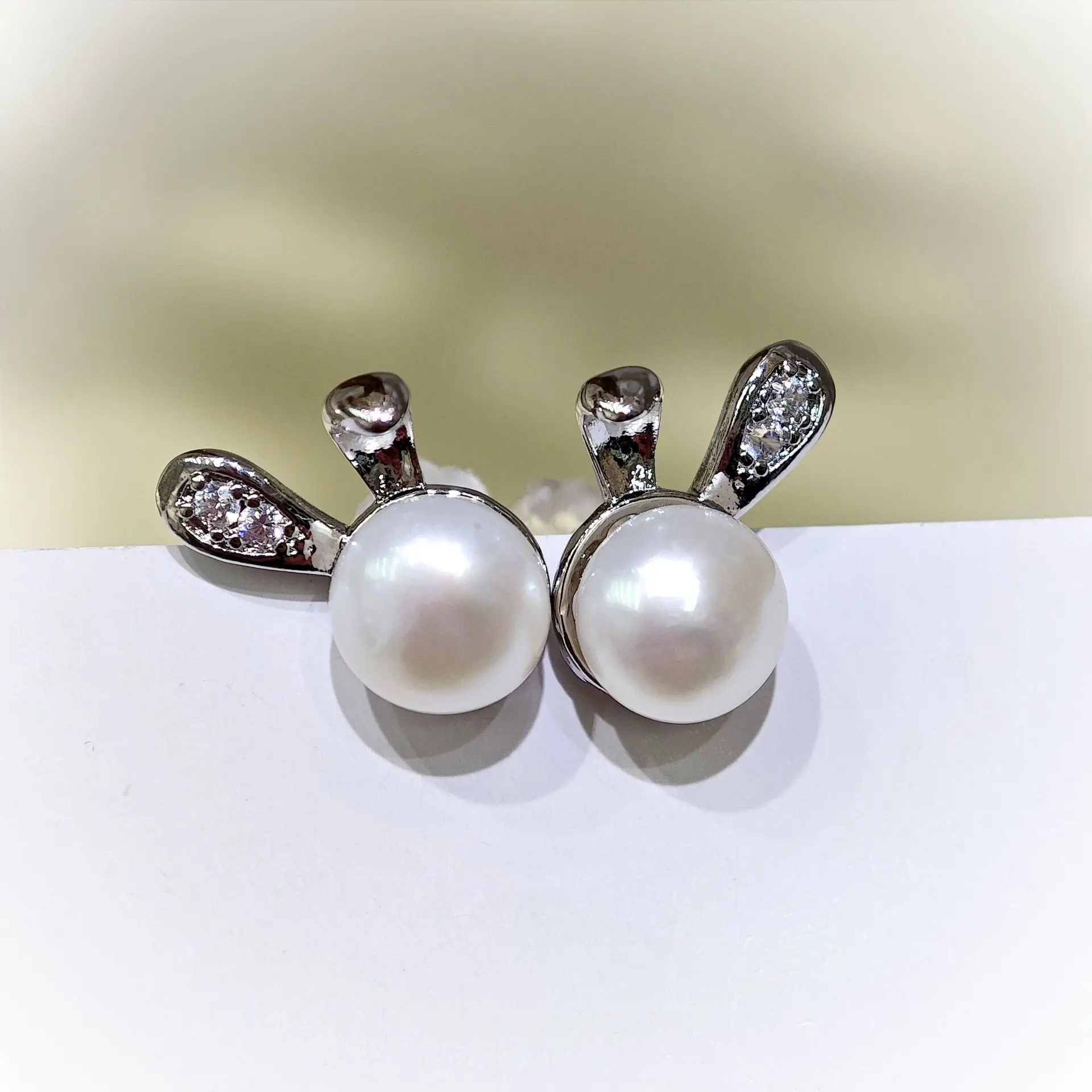 Zhuji Heart Pearl Earrings S925 Gold