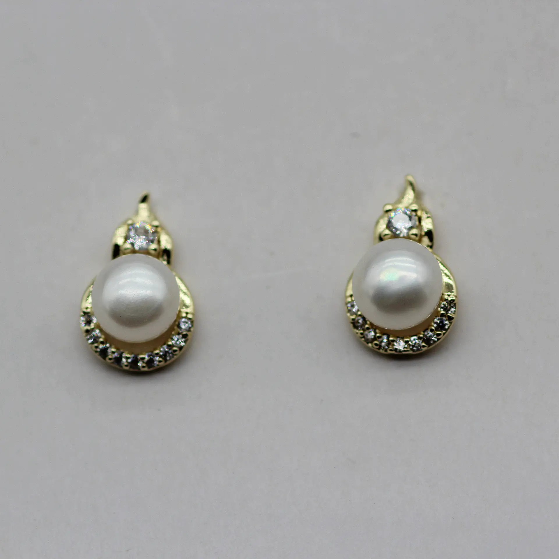 Zhuji Heart Pearl Earrings S925 Gold
