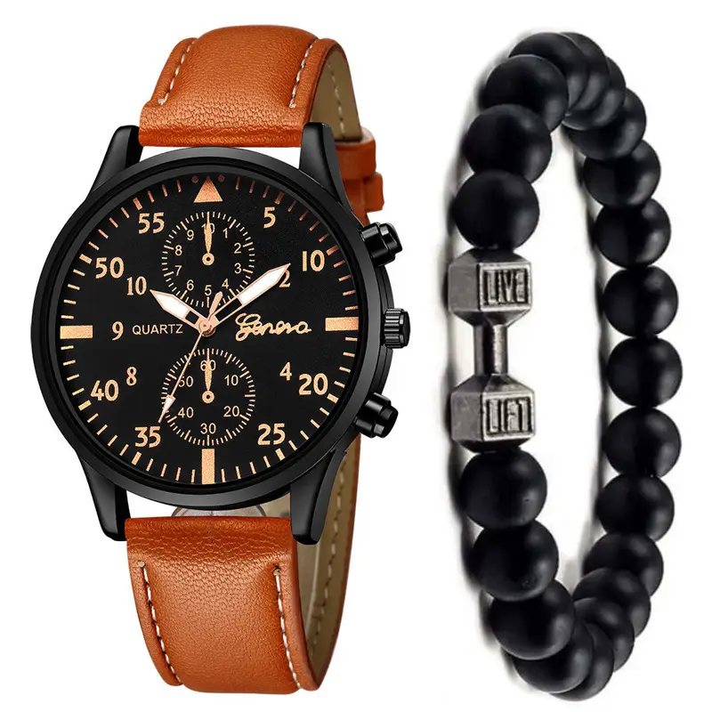Cross-Border Foreign Trade Hot-Selling Men's All-Match Fashion Watch Foreign Trade Business Two-Eye Watch Factory Direct Sale — feature 21