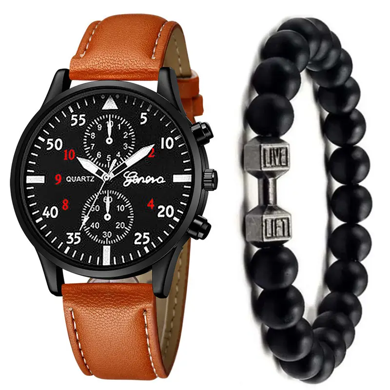 Cross-Border Foreign Trade Hot-Selling Men's All-Match Fashion Watch Foreign Trade Business Two-Eye Watch Factory Direct Sale — feature 23