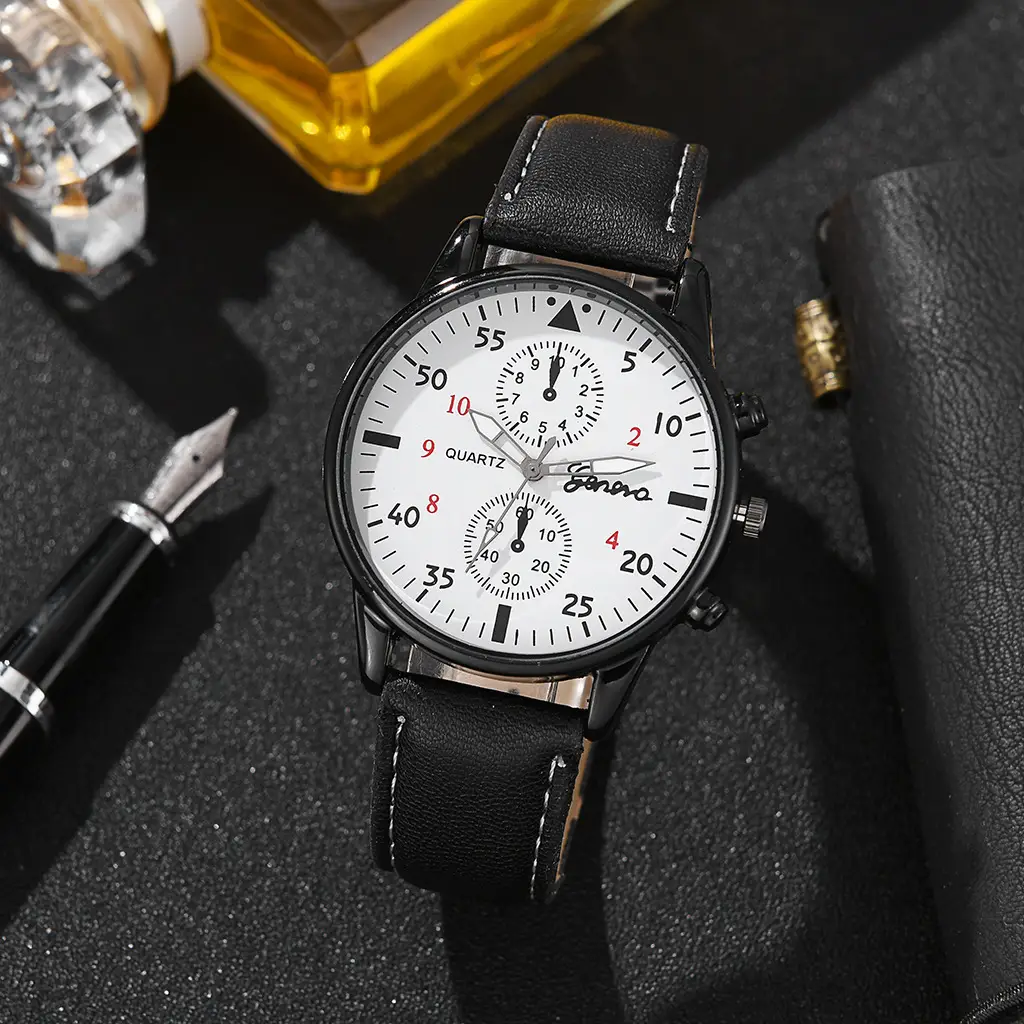 Cross-Border Foreign Trade Hot-Selling Men's All-Match Fashion Watch Foreign Trade Business Two-Eye Watch Factory Direct Sale — feature 4