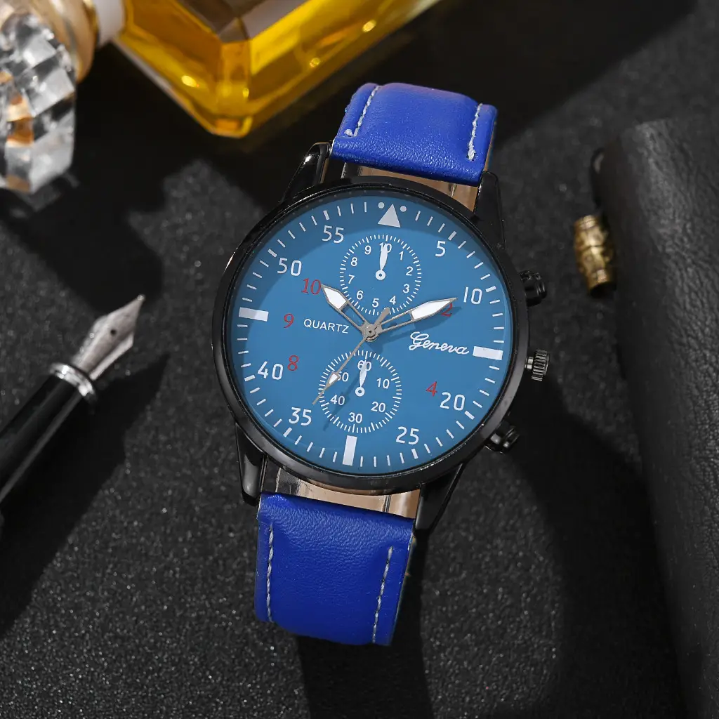 Cross-Border Foreign Trade Hot-Selling Men's All-Match Fashion Watch Foreign Trade Business Two-Eye Watch Factory Direct Sale — feature 6