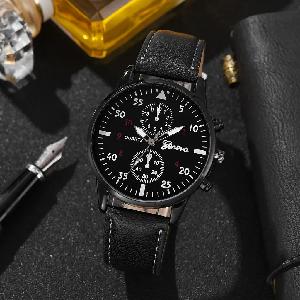 Cross-Border Foreign Trade Hot-Selling Men's All-Match Fashion Watch Foreign Trade Business Two-Eye Watch Factory Direct Sale — feature 7