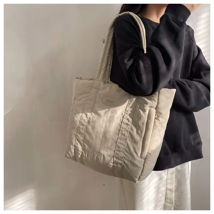 Black Canvas Tote Bag for Women Commuter Student — feature 18