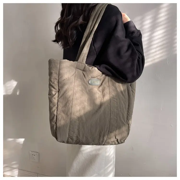 Black Canvas Tote Bag for Women Commuter Student — feature 25
