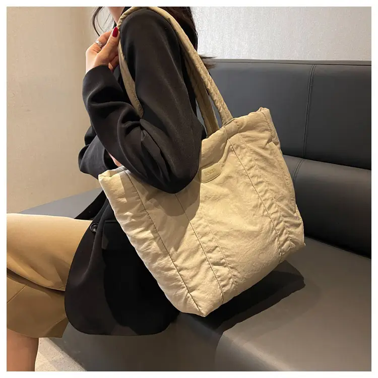 Black Canvas Tote Bag for Women Commuter Student — feature 28